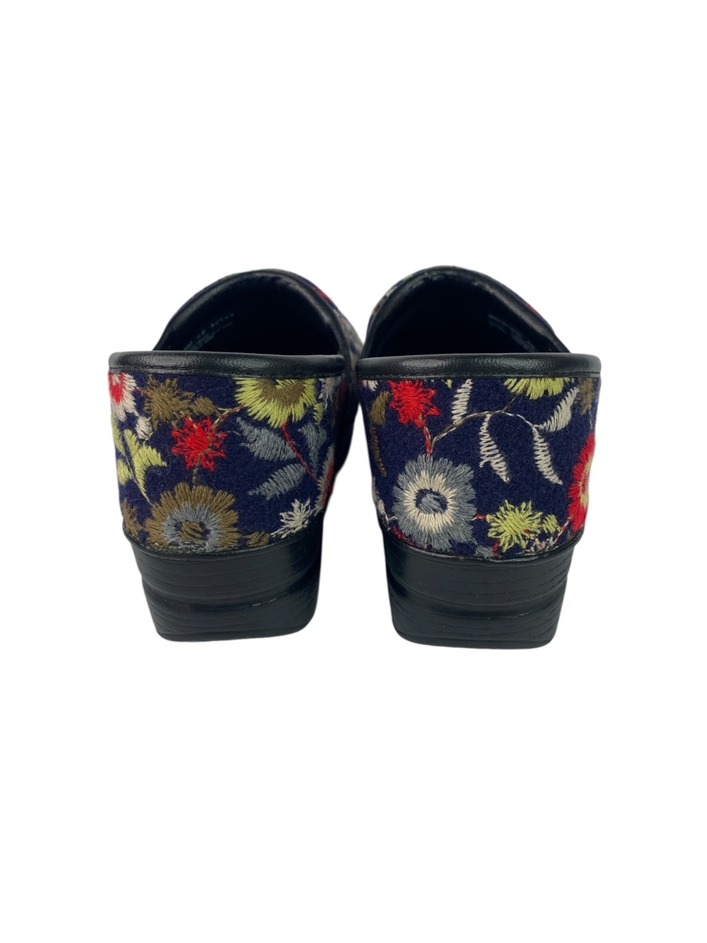 Dansko Clogs Womens Size 9 EU 40 Multicolor Floral Embroidered Slip On Work - Picture 4 of 6